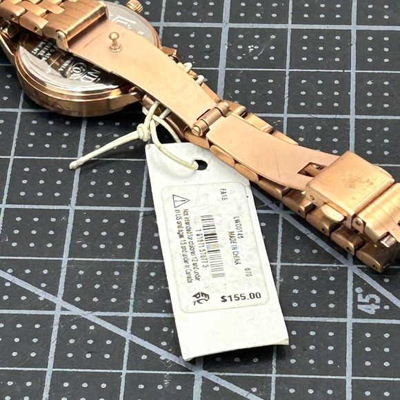 Lucky Brand Rose Gold Tone Stainless‎ Steel Watch LW00146 with Original Tag